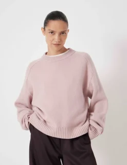 Pure Merino Wool Crew Neck Relaxed Jumper