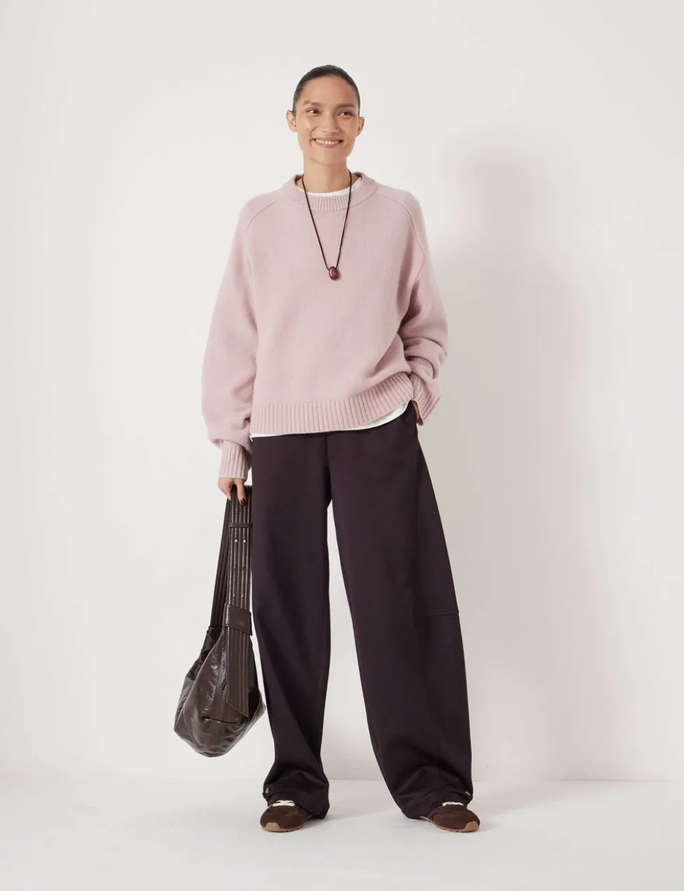 Pure Merino Wool Crew Neck Relaxed Jumper