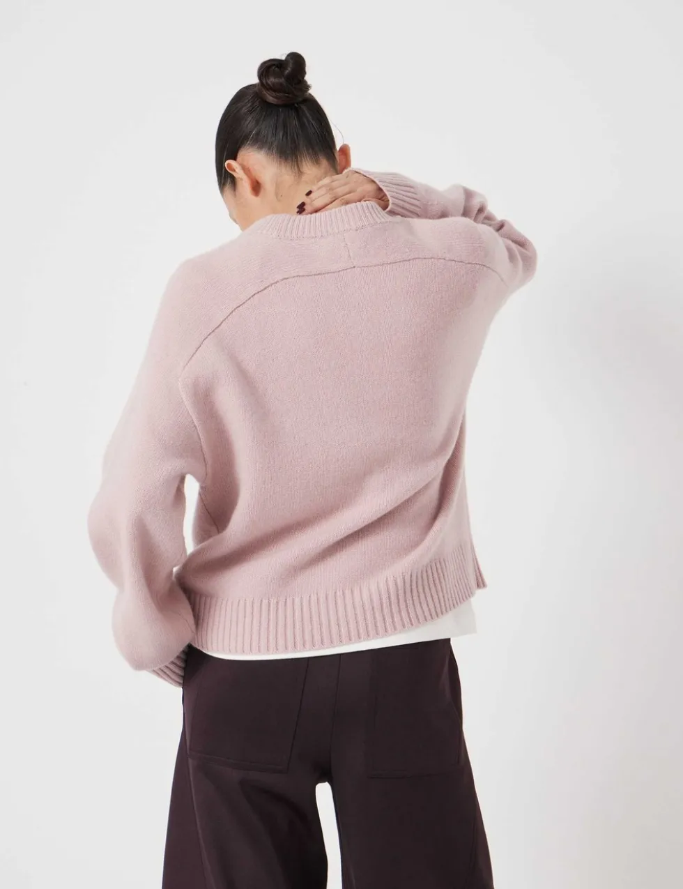 Pure Merino Wool Crew Neck Relaxed Jumper