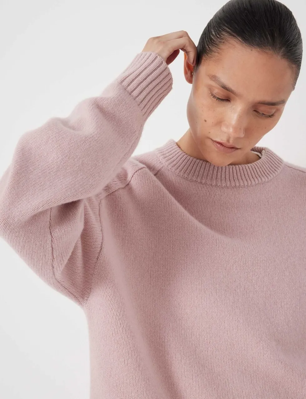 Pure Merino Wool Crew Neck Relaxed Jumper