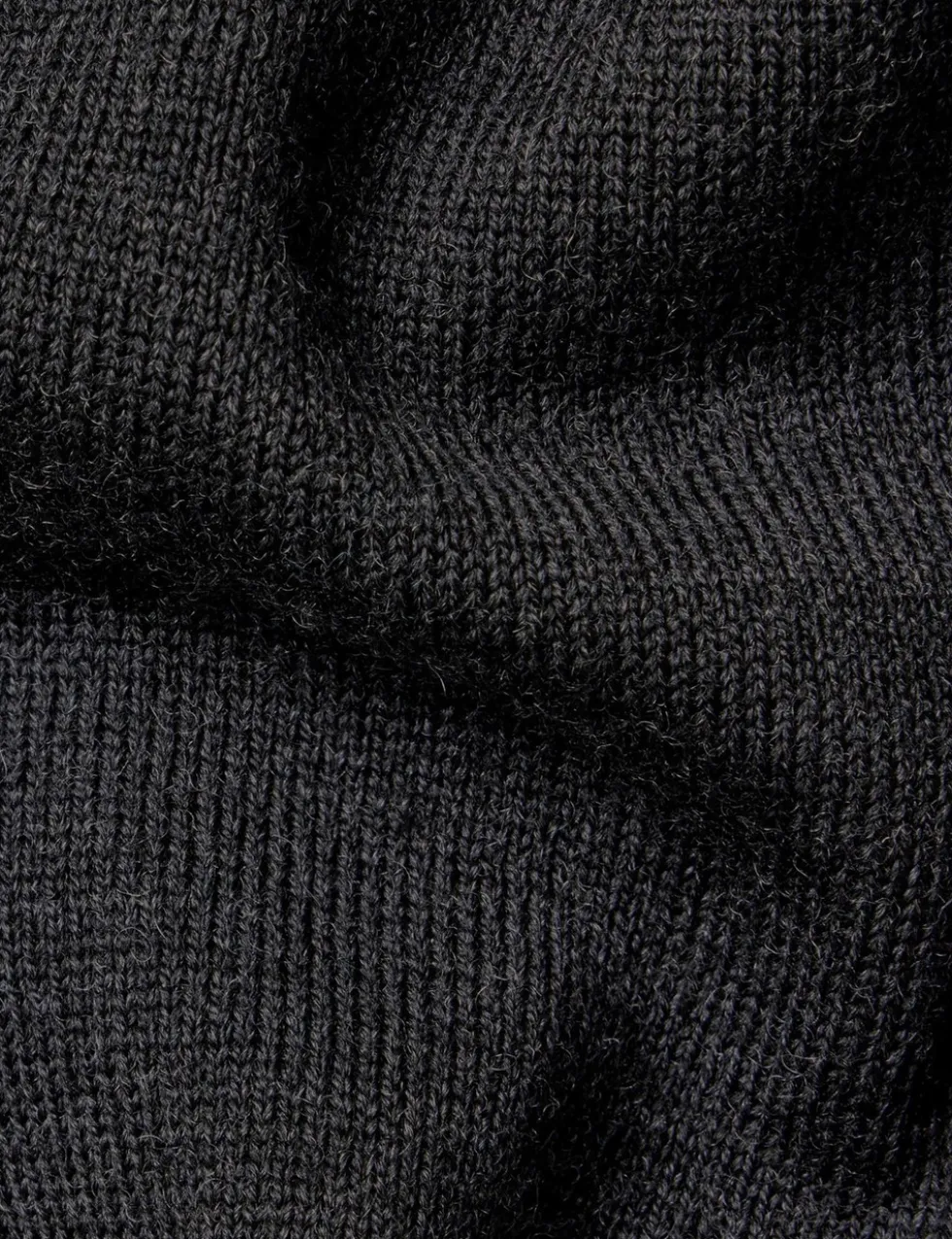 Pure Merino Wool Funnel Neck Cardigan