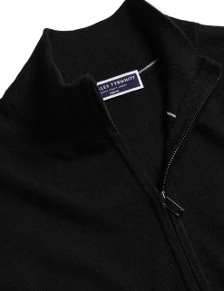 Pure Merino Wool Funnel Neck Cardigan