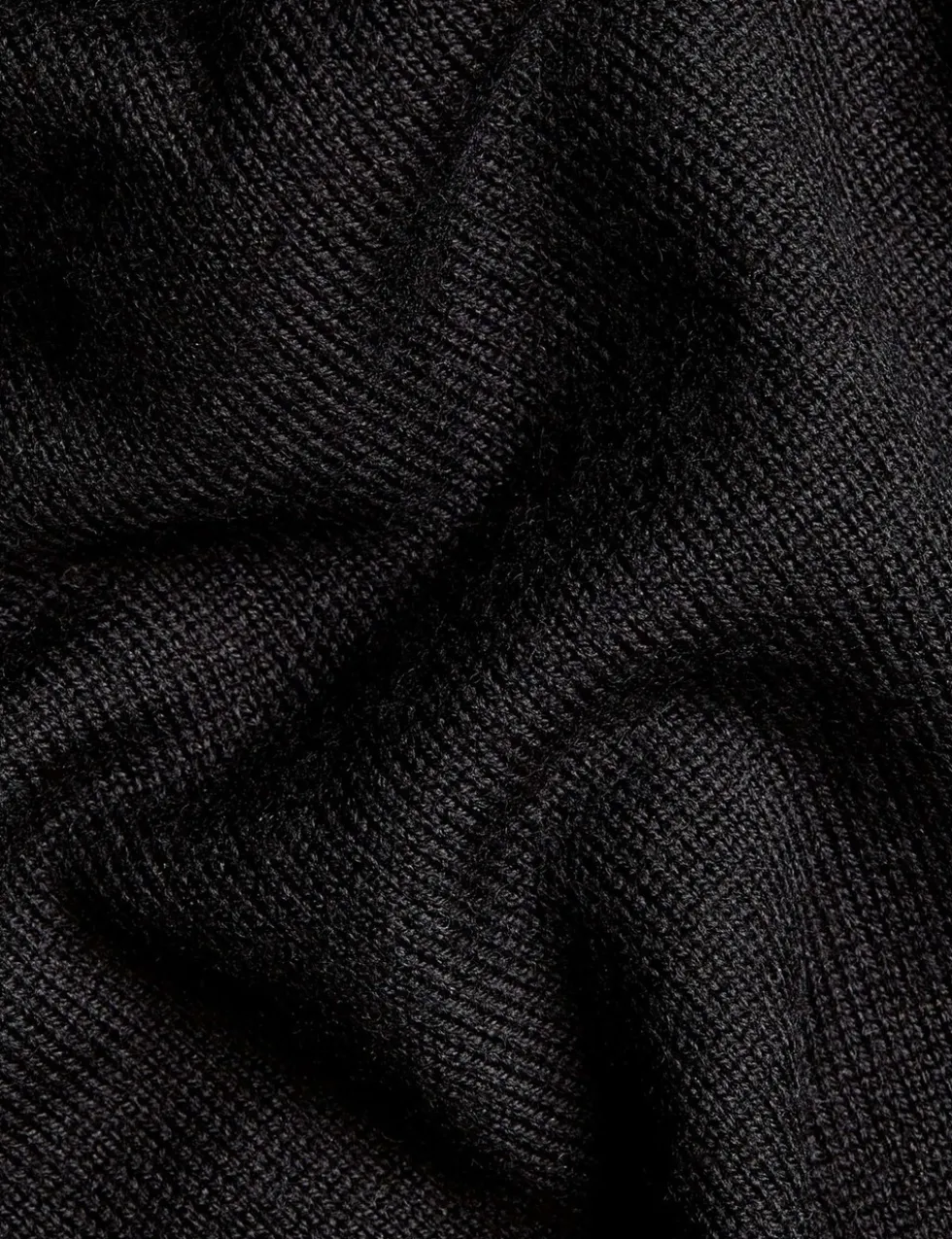 Pure Merino Wool Funnel Neck Cardigan