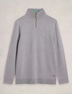 Pure Merino Wool Funnel Neck Jumper