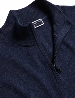 Pure Merino Wool Half Zip Jumper