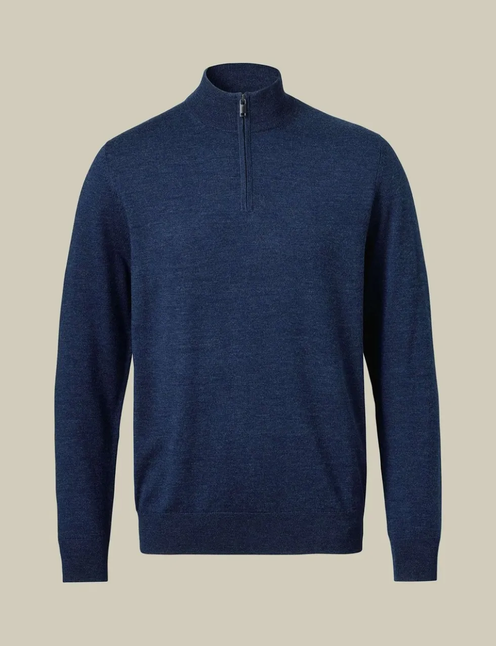 Pure Merino Wool Half Zip Jumper
