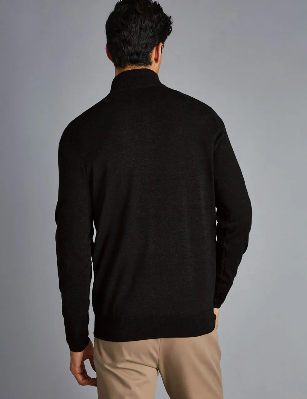 Pure Merino Wool Half Zip Jumper
