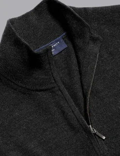 Pure Merino Wool Half Zip Jumper