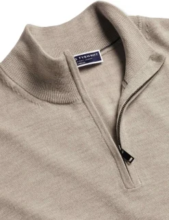 Pure Merino Wool Half Zip Jumper