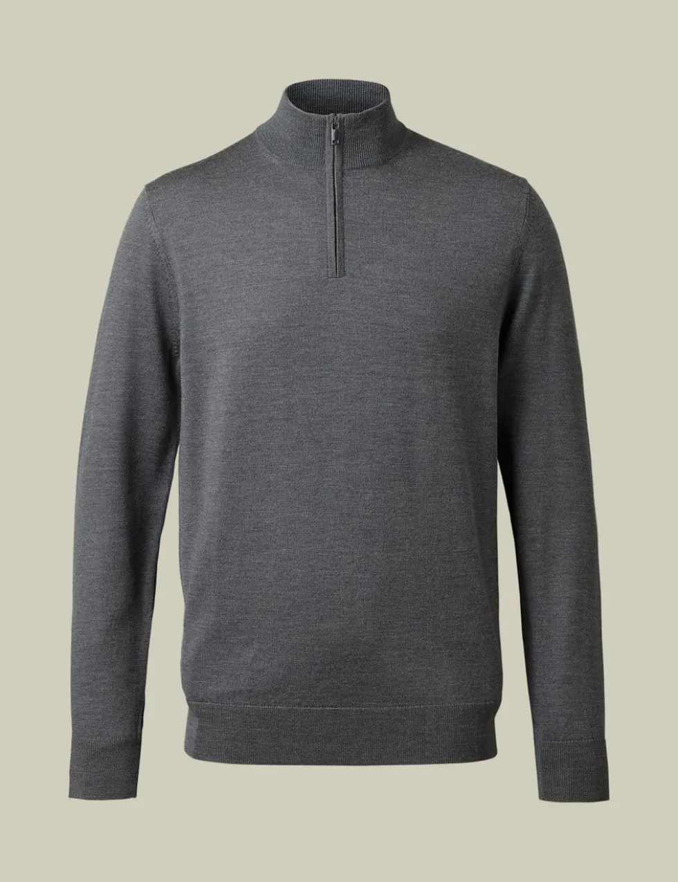 Pure Merino Wool Half Zip Jumper