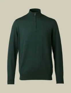 Pure Merino Wool Half Zip Jumper