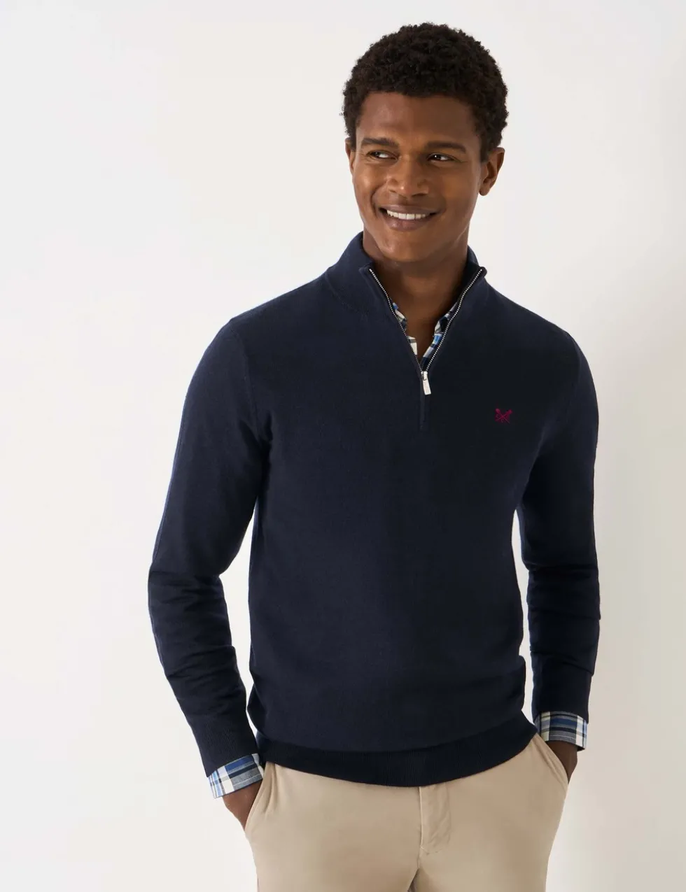 Pure Merino Wool Half Zip Jumper