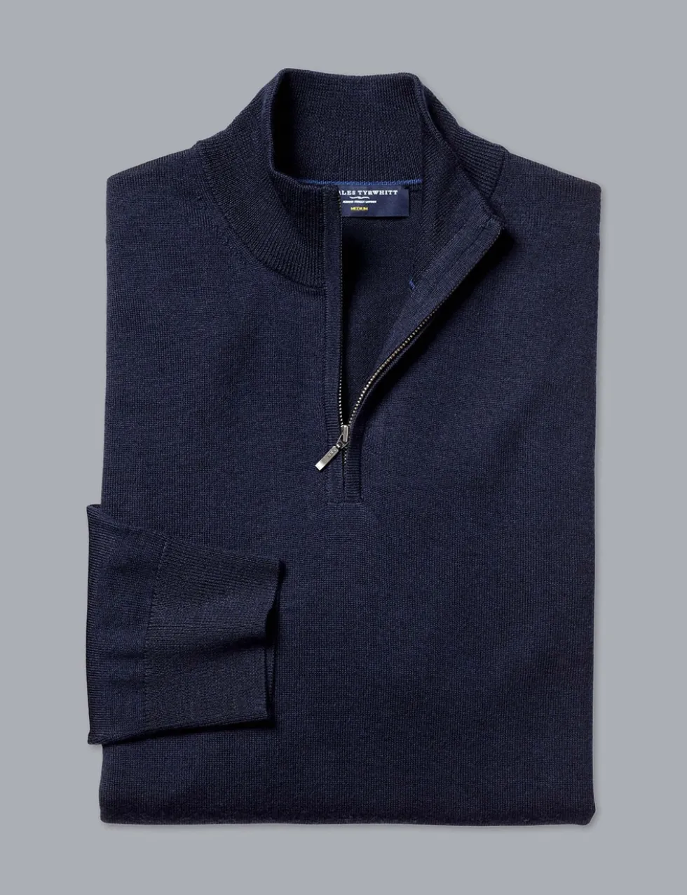 Pure Merino Wool Half Zip Jumper