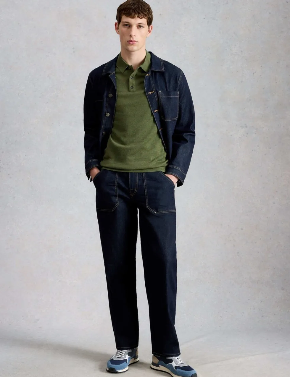 Pure Merino Wool Knitted Polo Shirt