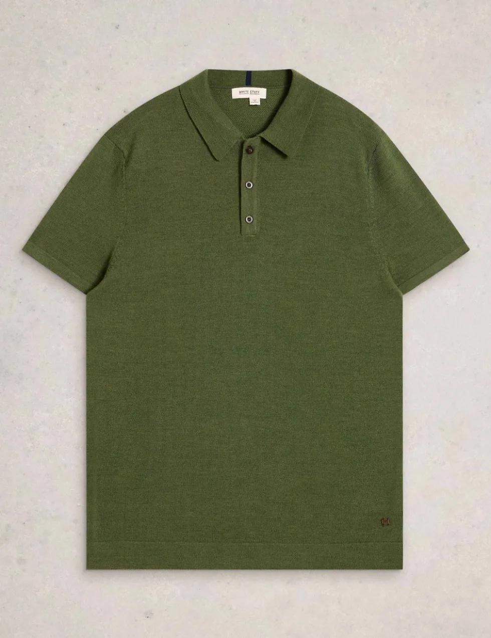 Pure Merino Wool Knitted Polo Shirt