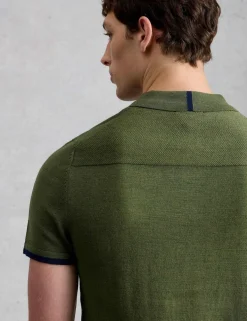 Pure Merino Wool Knitted Polo Shirt