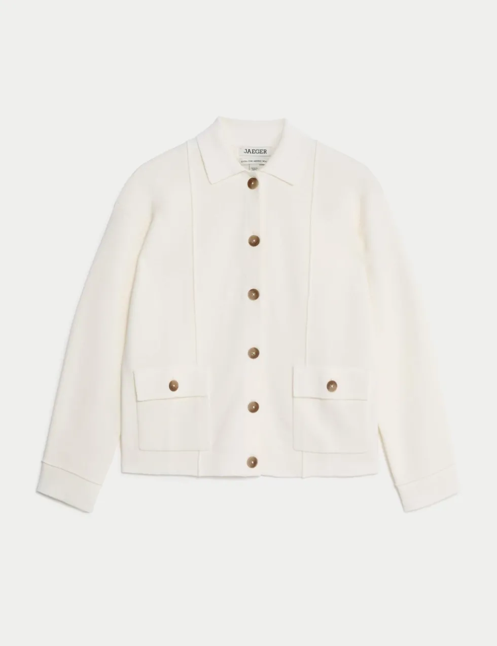 Pure Merino Wool Knitted Jacket