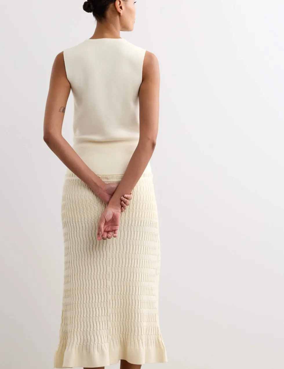 Pure Merino Wool Knitted Vest Top