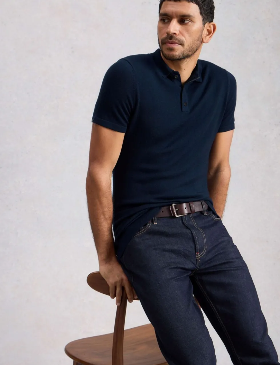 Pure Merino Wool Knitted Polo Shirt