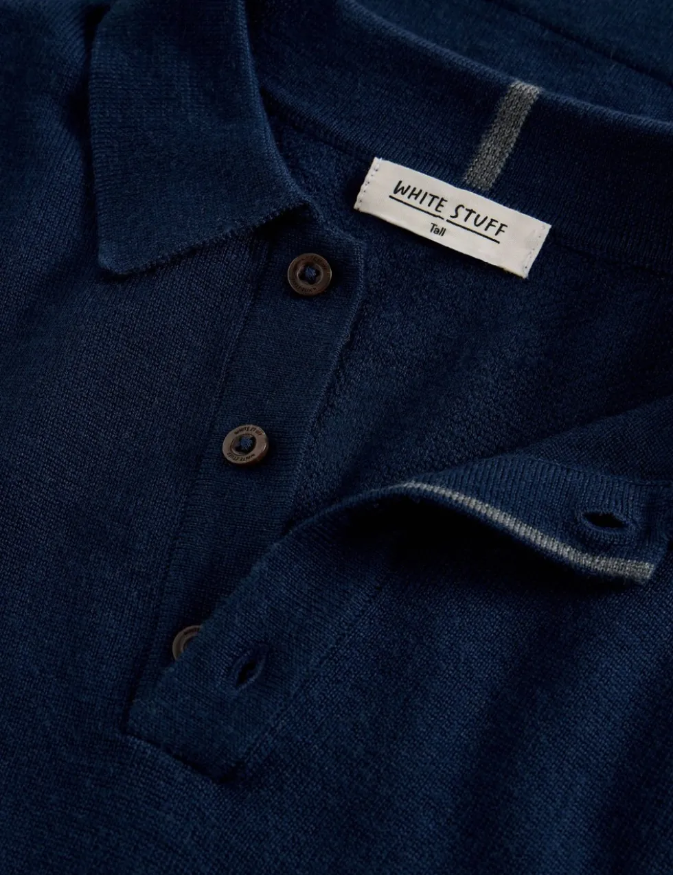 Pure Merino Wool Knitted Polo Shirt