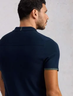 Pure Merino Wool Knitted Polo Shirt