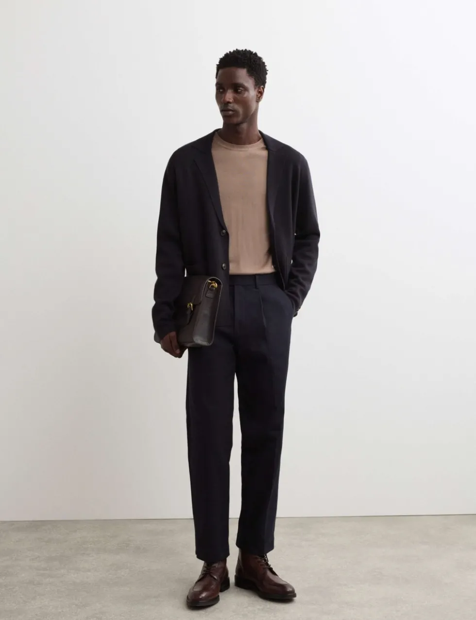 Pure Merino Wool Knitted Blazer