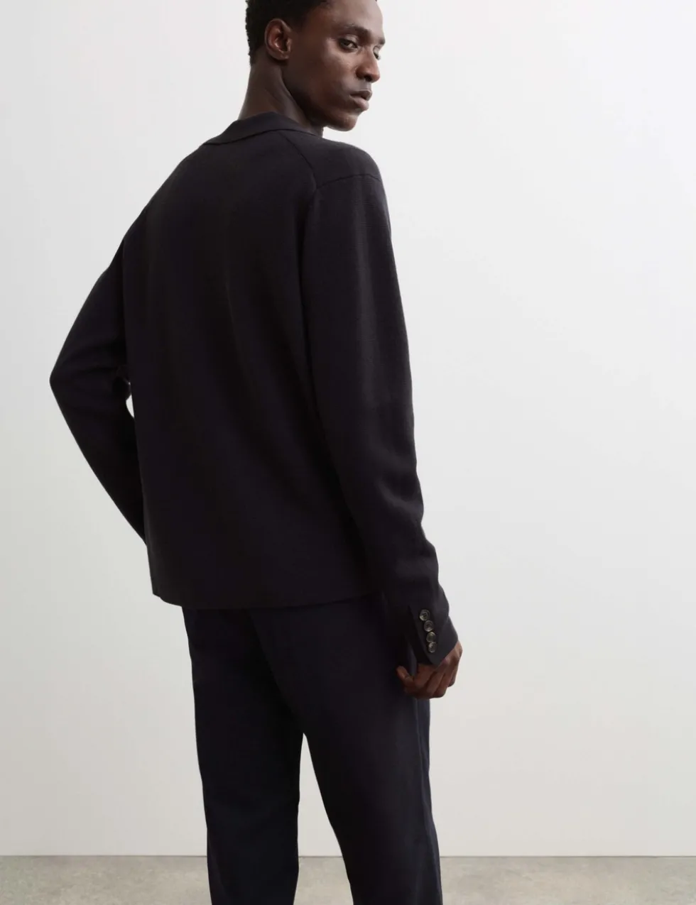 Pure Merino Wool Knitted Blazer