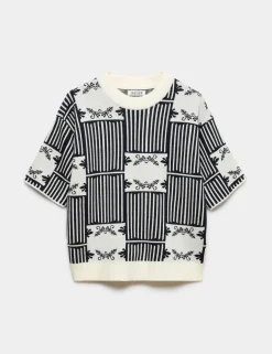 Pure Merino Wool Patterned Jumper