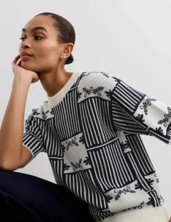 Pure Merino Wool Patterned Jumper