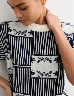 Pure Merino Wool Patterned Jumper
