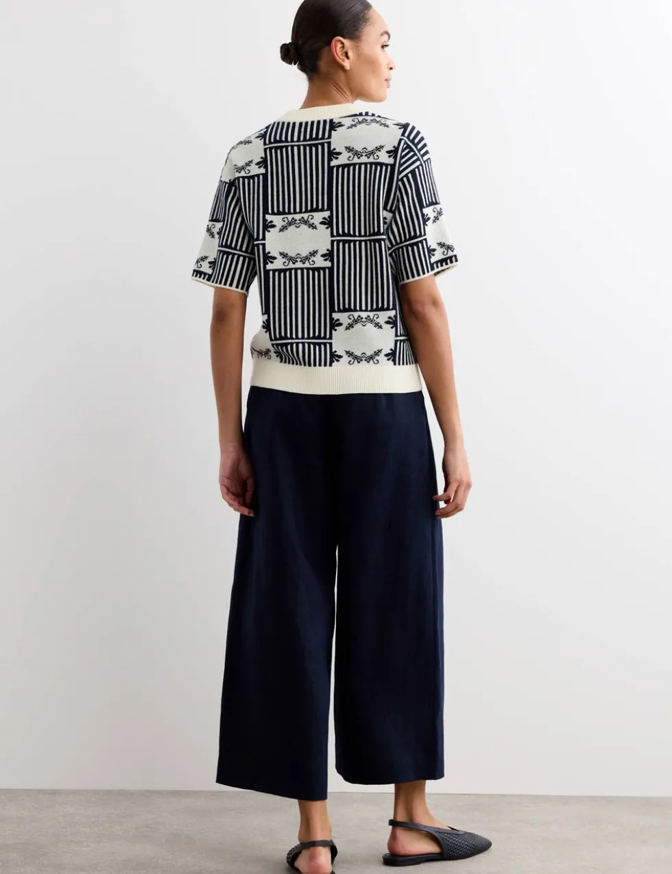 Pure Merino Wool Patterned Jumper