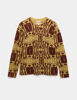 Pure Merino Wool Printed Jumper