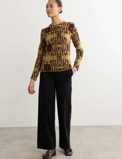 Pure Merino Wool Printed Jumper