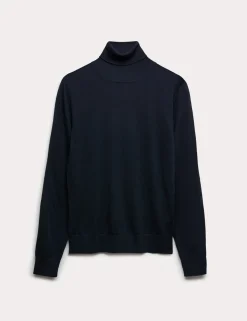Pure Merino Wool Roll Neck Jumper