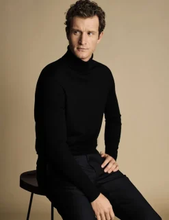 Pure Merino Wool Roll Neck Jumper