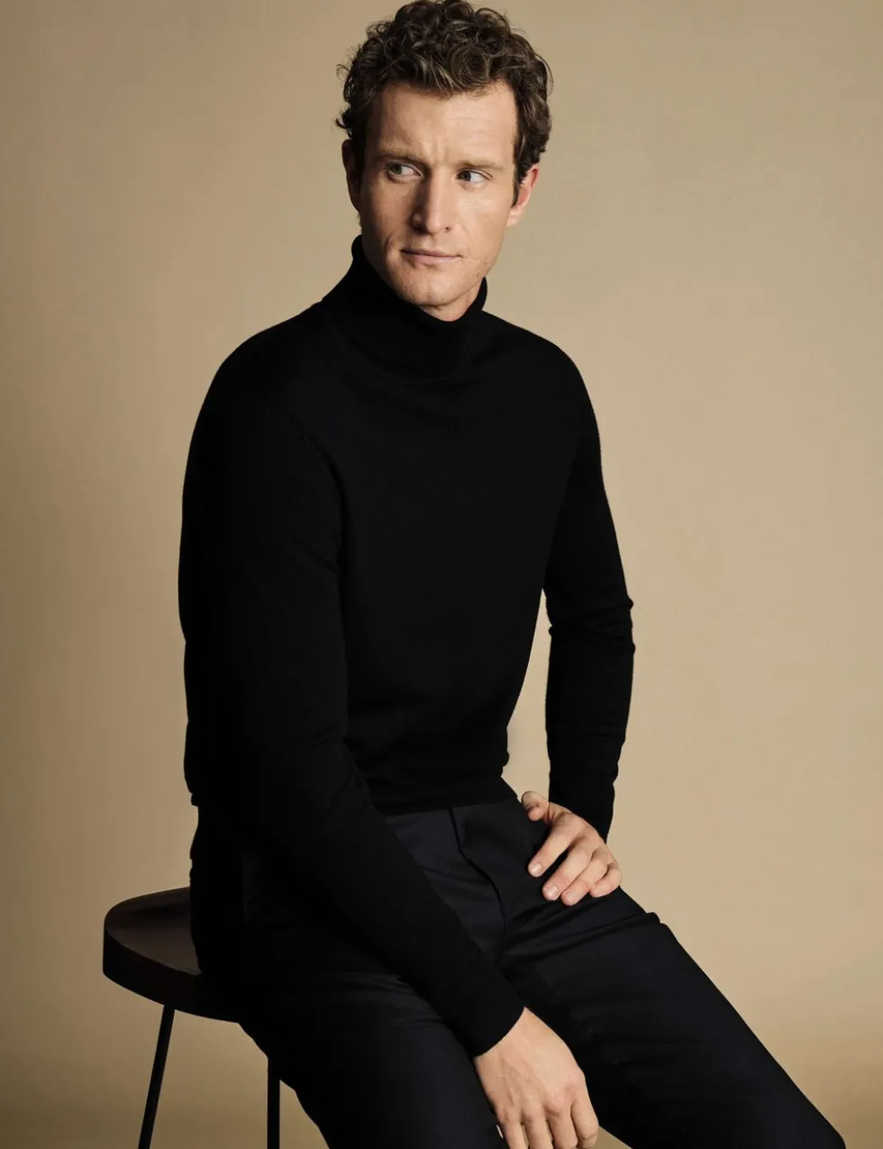 Pure Merino Wool Roll Neck Jumper