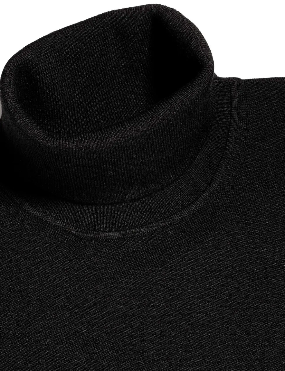 Pure Merino Wool Roll Neck Jumper