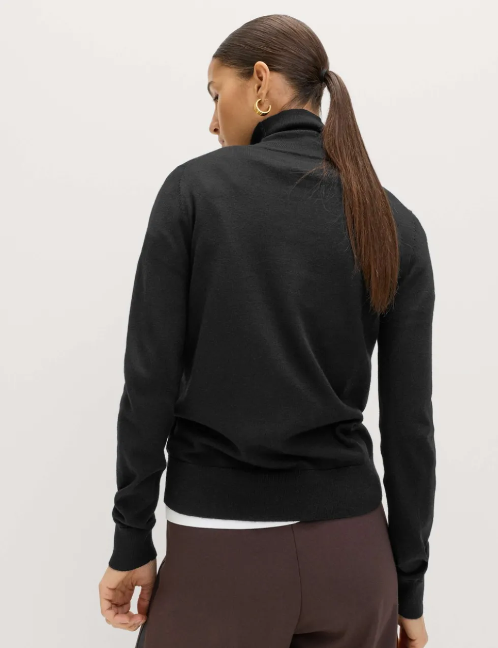 Pure Merino Wool Roll Neck Jumper