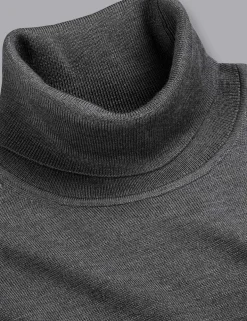 Pure Merino Wool Roll Neck Jumper