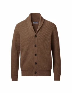 Pure Merino Wool Shawl Collar Cardigan
