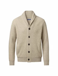 Pure Merino Wool Shawl Collar Cardigan