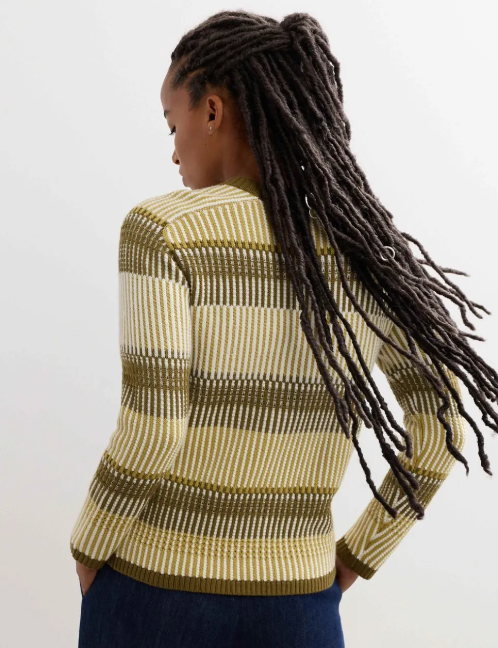 Pure Merino Wool Striped Jumper