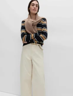Pure Merino Wool Striped Jumper