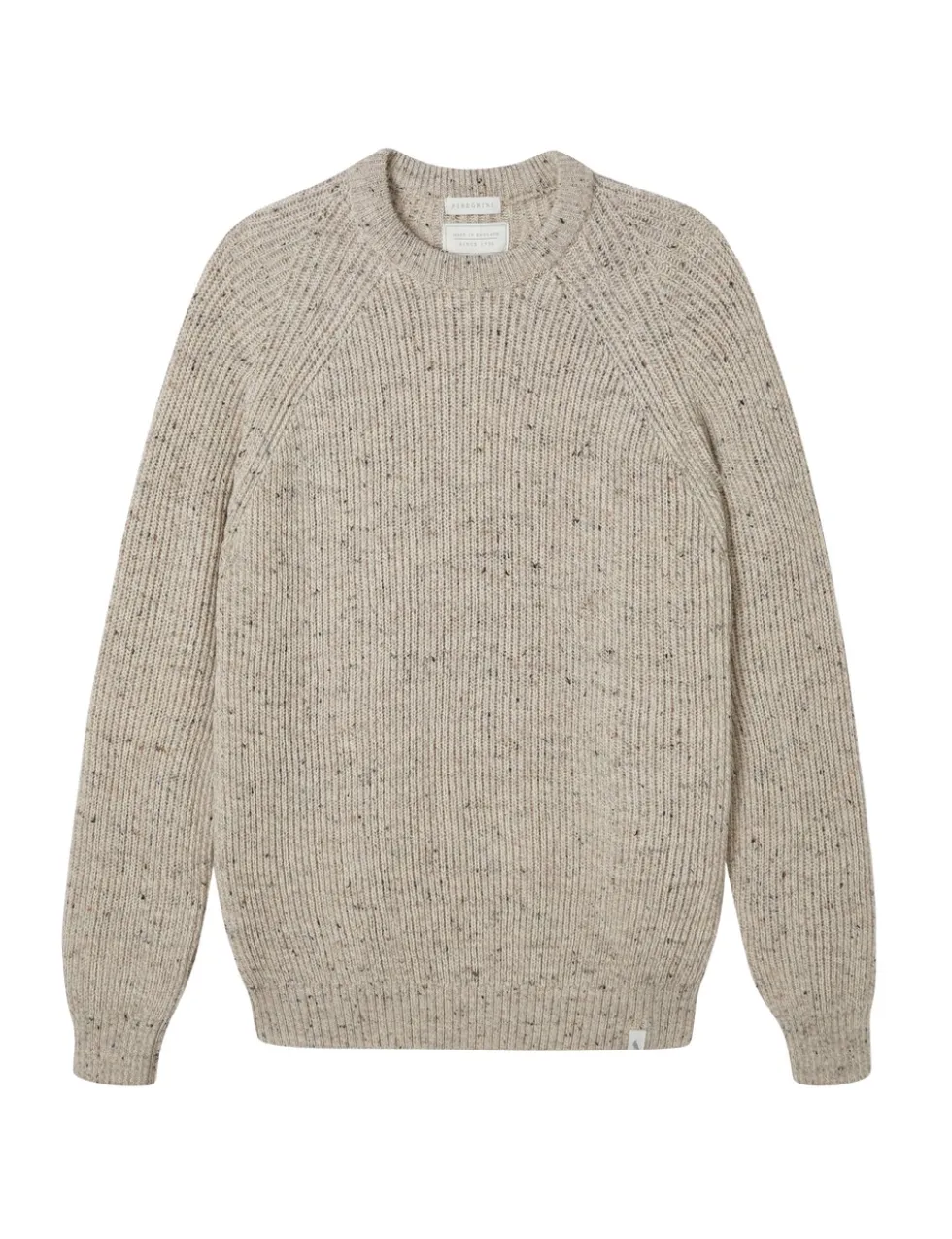 Pure Merino Wool Textured Crew Neck Jumper