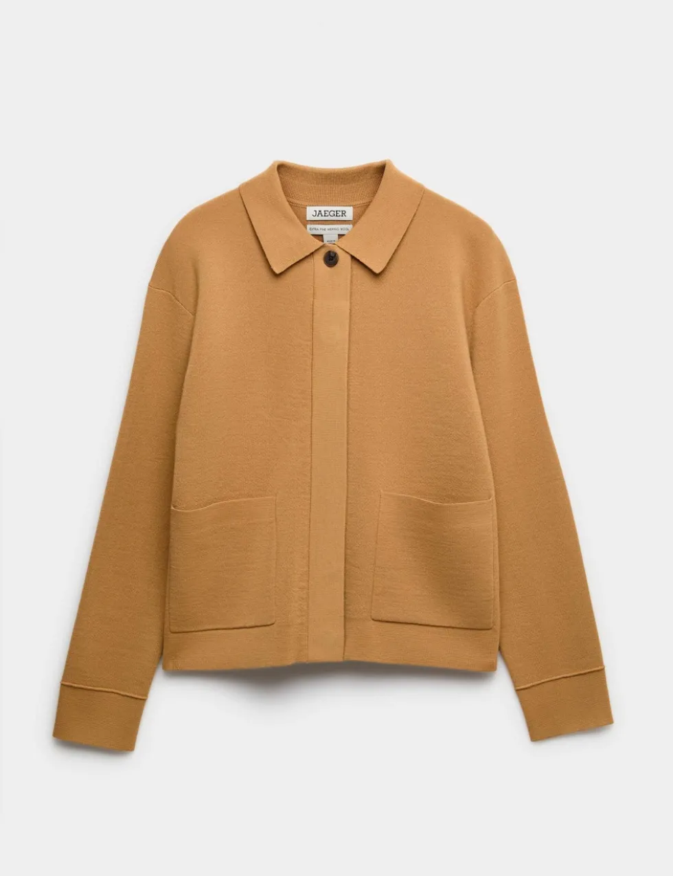 Pure Merino Wool Textured Knitted Jacket