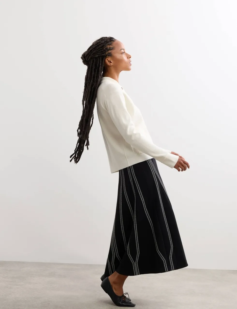 Pure Merino Wool Textured Knitted Jacket