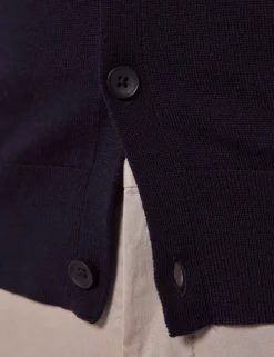 Pure Merino Wool V-Neck Cardigan