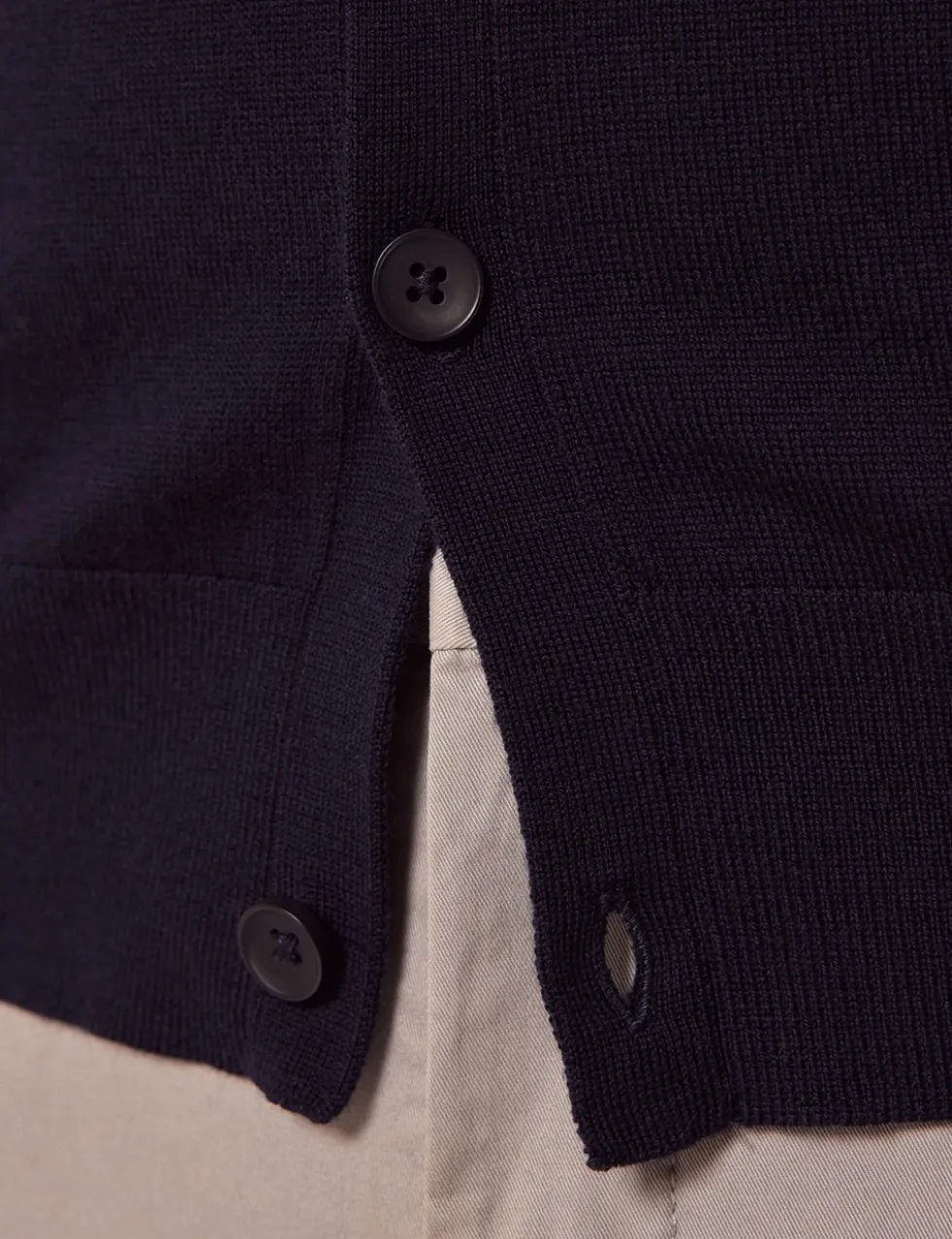 Pure Merino Wool V-Neck Cardigan