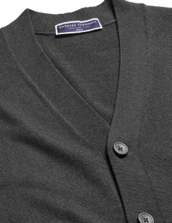 Pure Merino Wool V-Neck Cardigan