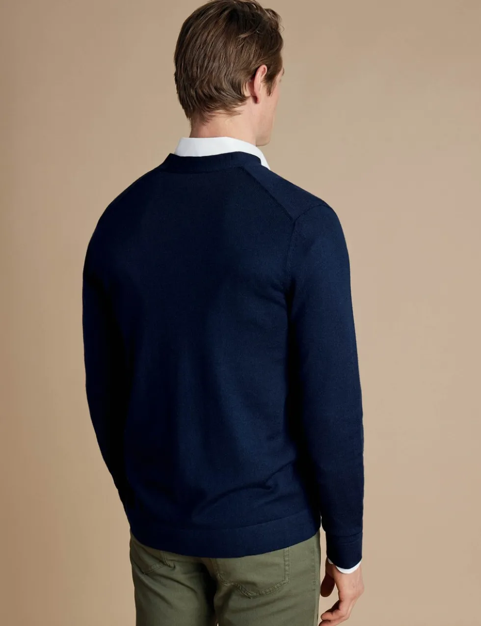 Pure Merino Wool V-Neck Cardigan